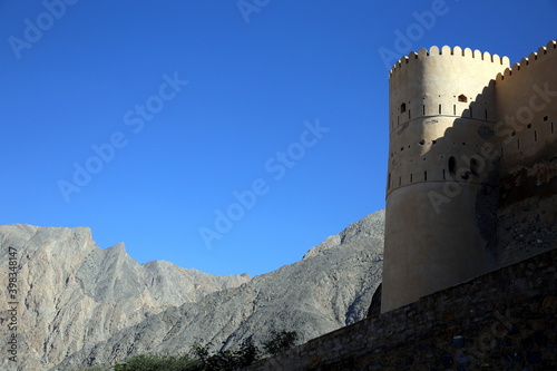 The exterior of the fortress, Nakhal, Oman photo