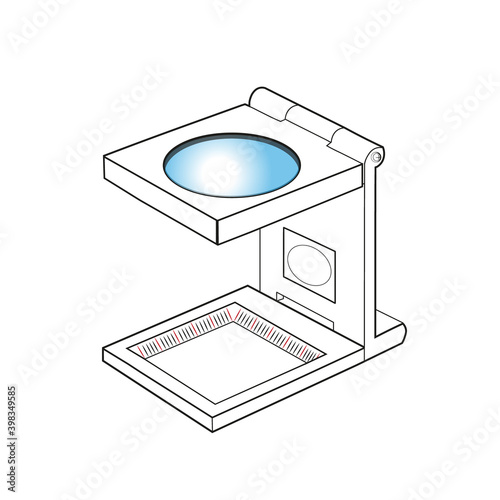 Loupe vector for textile. Vectoral illustration.