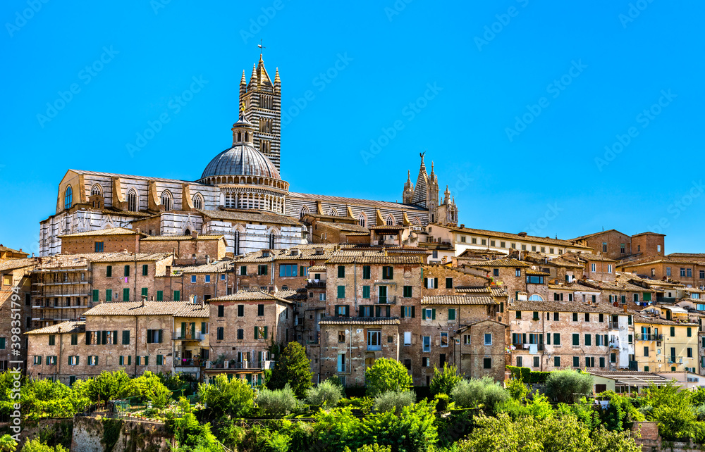 The Cathedral of Siena, UNESCO world heritage in Tuscany, Italy