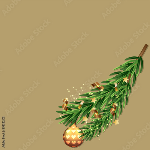 Postcard with tree