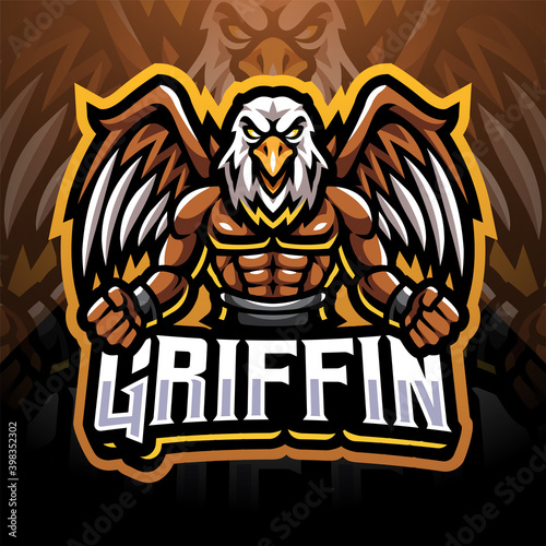 Griffin esport mascot logo design