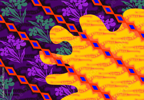 Batik Indonesian: is a technique of wax-resist dyeing applied to whole cloth, or cloth made using this technique originated from Indonesia.
