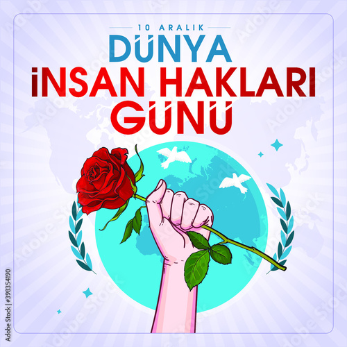 10 aralık dünya insan hakları günü Translation: 10 december international human rights day.