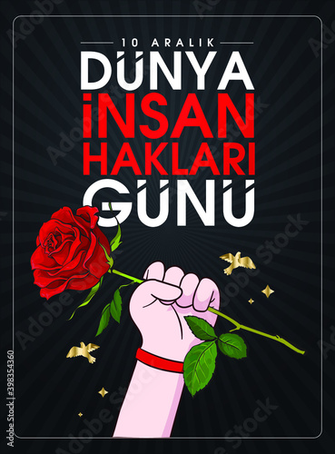 10 aralık dünya insan hakları günü Translation: 10 december international human rights day.