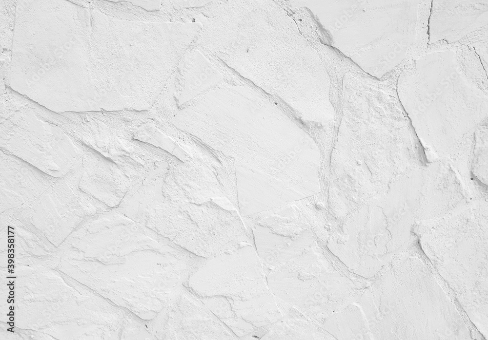 Obraz premium White stone wall texture. Grunge background