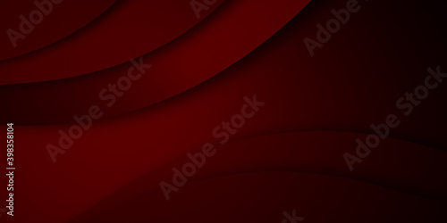 Modern simple dark red abstract wave background with overlap layer style. Dark red abstract presentation background design. Vector illustration