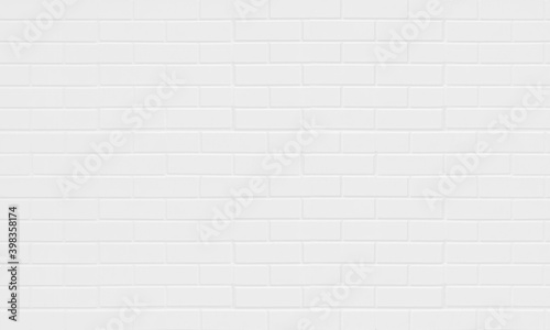 White brick wall texture background