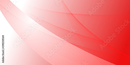 Red white abstract background with contour wave lines. Red white gradient business corporate presentation background with light color