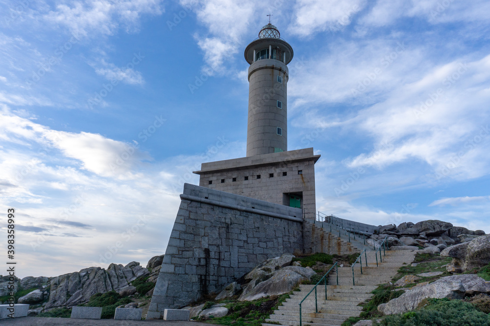 Punta Nariga lighthouse on the western coast of Galicia