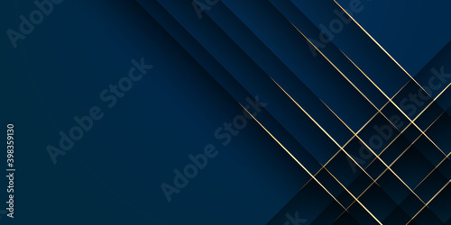 
Abstract low polygonal pattern luxury golden line with dark navy blue template background. Luxury and elegant. Premium style for poster, cover, print, artwork. Vector illustration