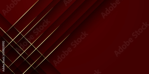 Red and gold cloth lines background