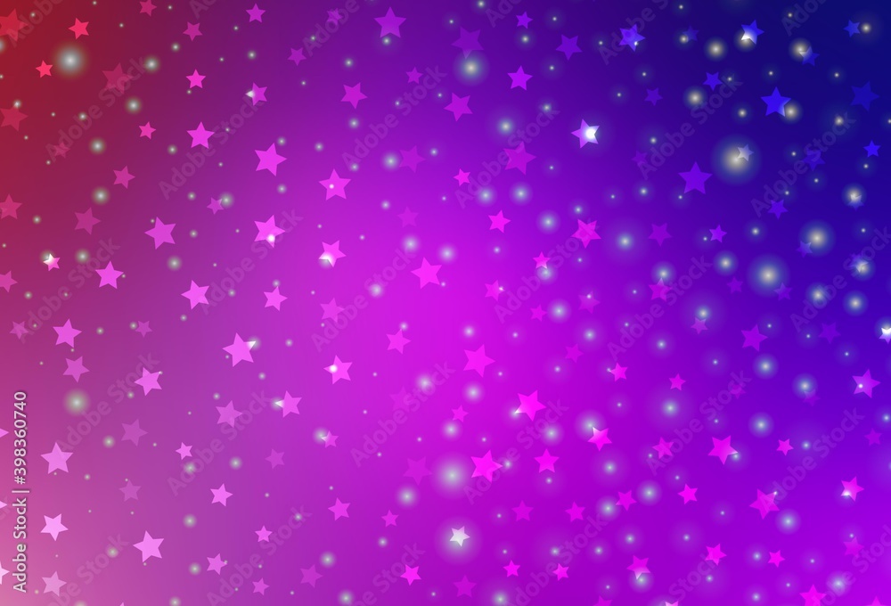 Light Purple, Pink vector layout in New Year style.