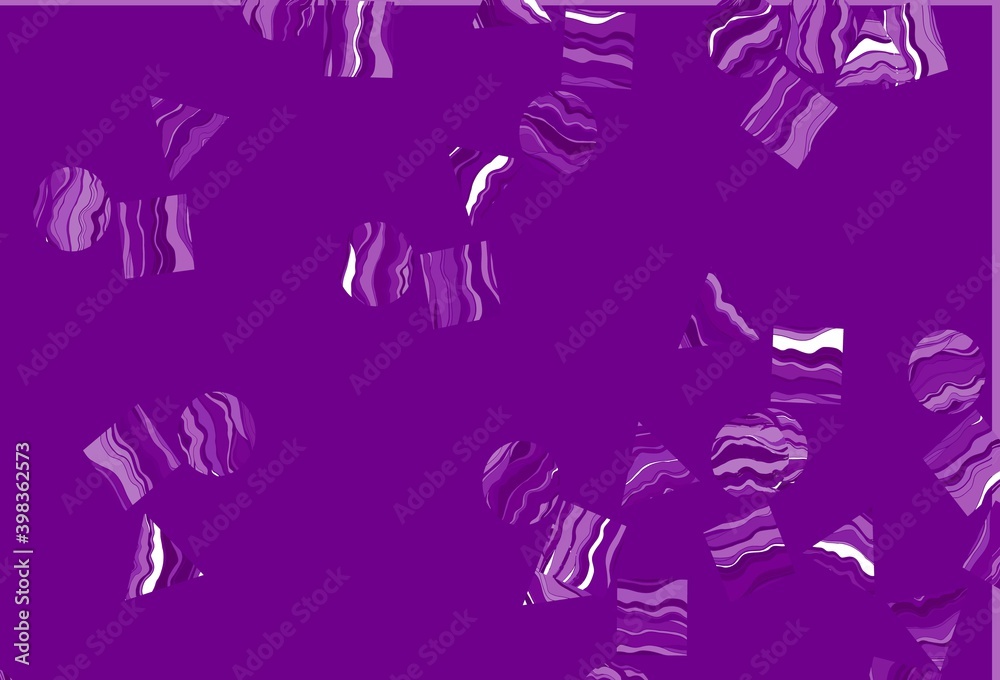 Light Purple vector texture in poly style with circles, cubes. Light Purple vector texture in poly style with circles, cubes.