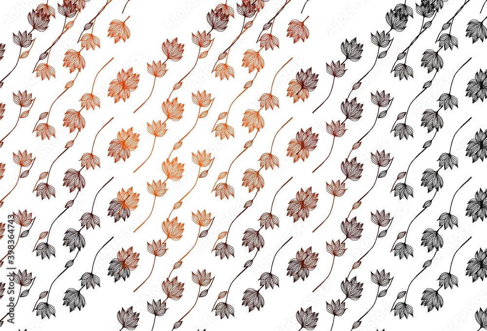 Obraz premium Light Orange vector sketch layout.