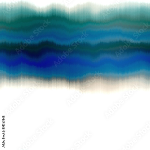 Water blur degrade texture background. Seamless liquid flow watercolor stripe effect. Distorted tie dye wash variegated fluid blend. Repeat pattern for sea, ocean, nautical maritime backdrop 