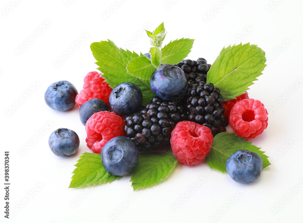 Delicious ripe berries on white background Delicious ripe berries on white background