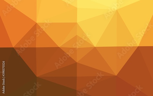 Light Yellow, Orange vector low poly layout. An elegant bright illustration with gradient. Completely new template for your business design.