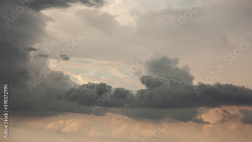 time clouds over the river