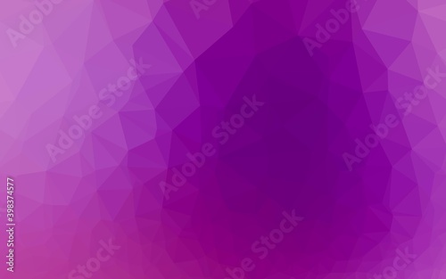Light Purple vector polygonal pattern. An elegant bright illustration with gradient. Brand new style for your business design.
