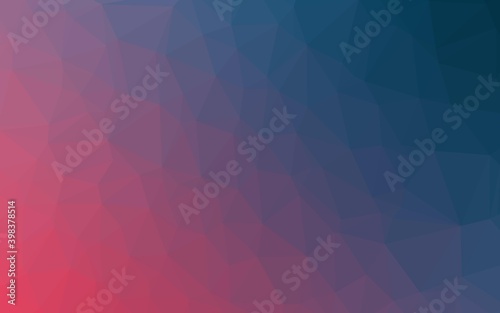 Light Blue  Red vector blurry triangle template. Modern geometrical abstract illustration with gradient. New texture for your design.
