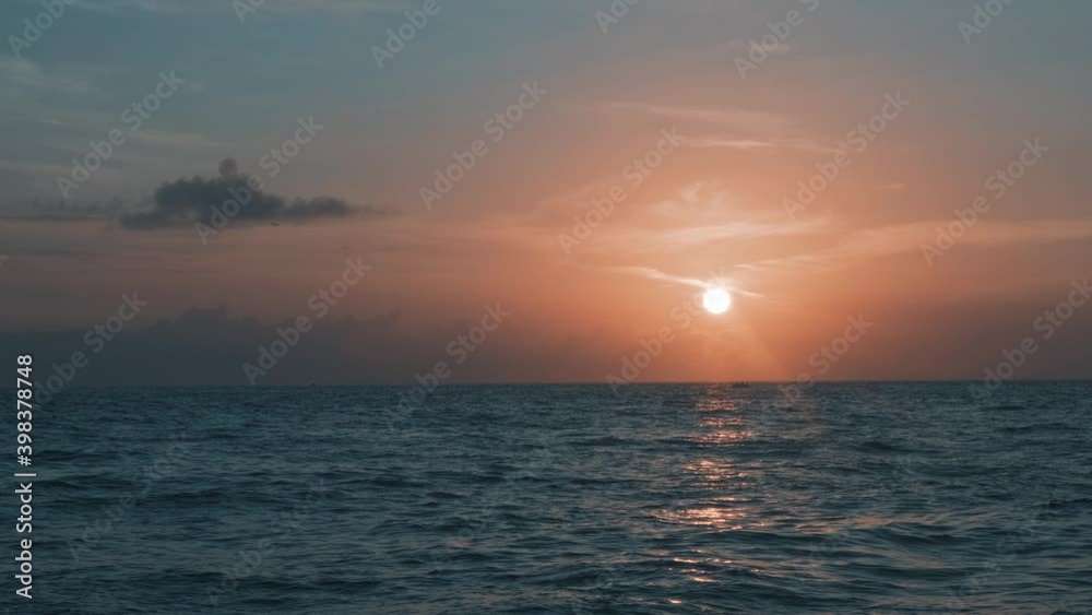 sunset over the sea sunset over the sea