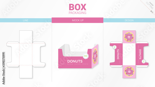 box packaging design donut