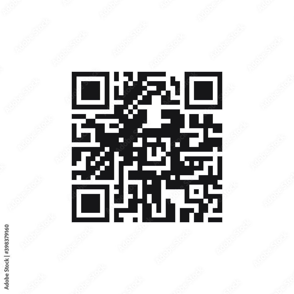 qr code on white background qr code on white background