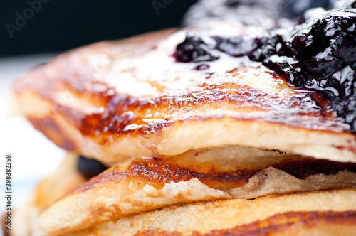 decadent blueberry pancakes photo