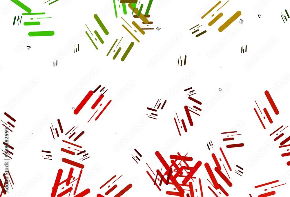 Light Green, Red vector backdrop with long lines. Light Green, Red vector backdrop with long lines.