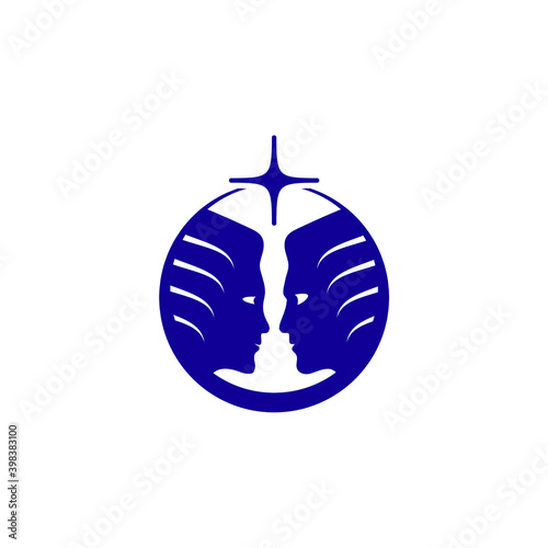 god and goddess logo design