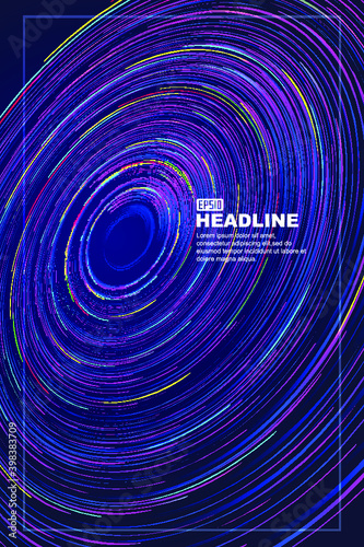 Color spiral coil, network technology big data abstract background.