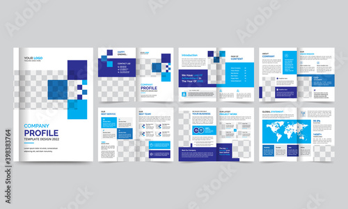 Creative minimalist business brochure template with simple style and modern Cover, layout, page Design.