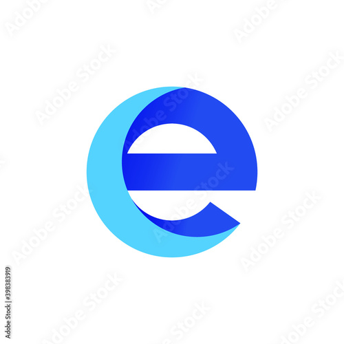 e letter logo design
