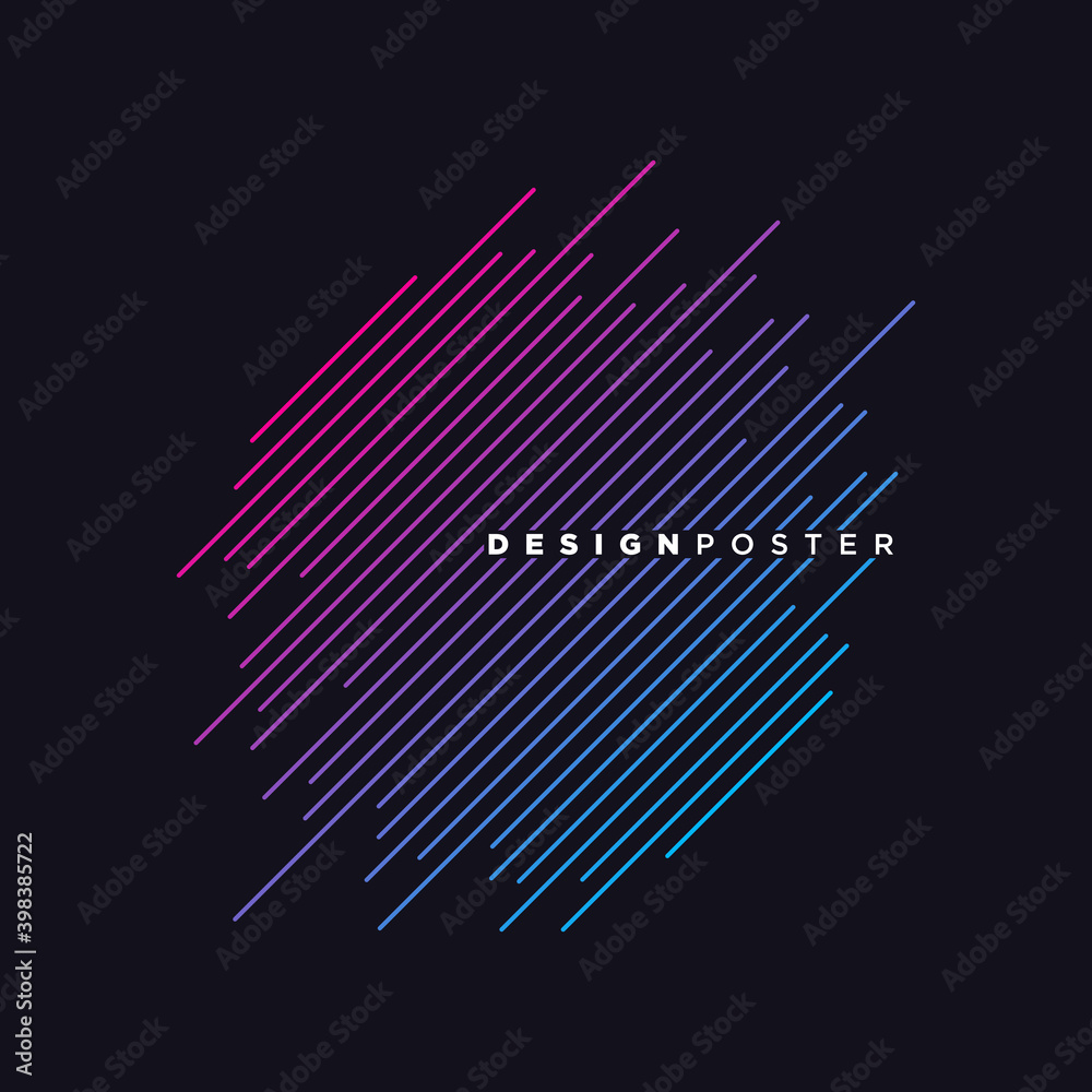 Vector abstract background with dynamic waves, dots, line and particles. Vector Illustration Vector abstract background with dynamic waves, dots, line and particles. Vector Illustration