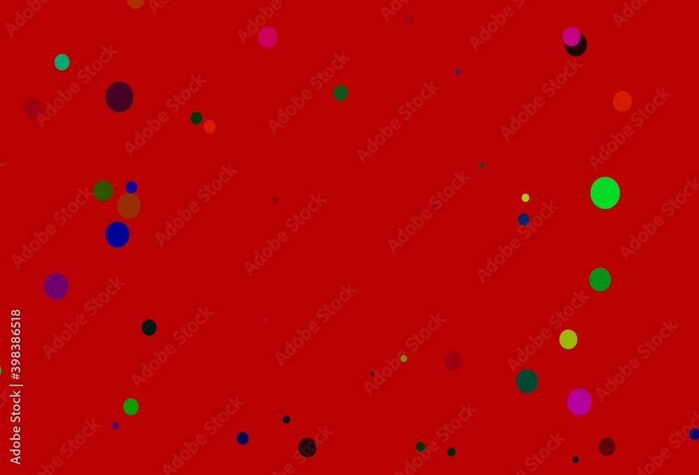 Light Multicolor, Rainbow vector texture with disks.