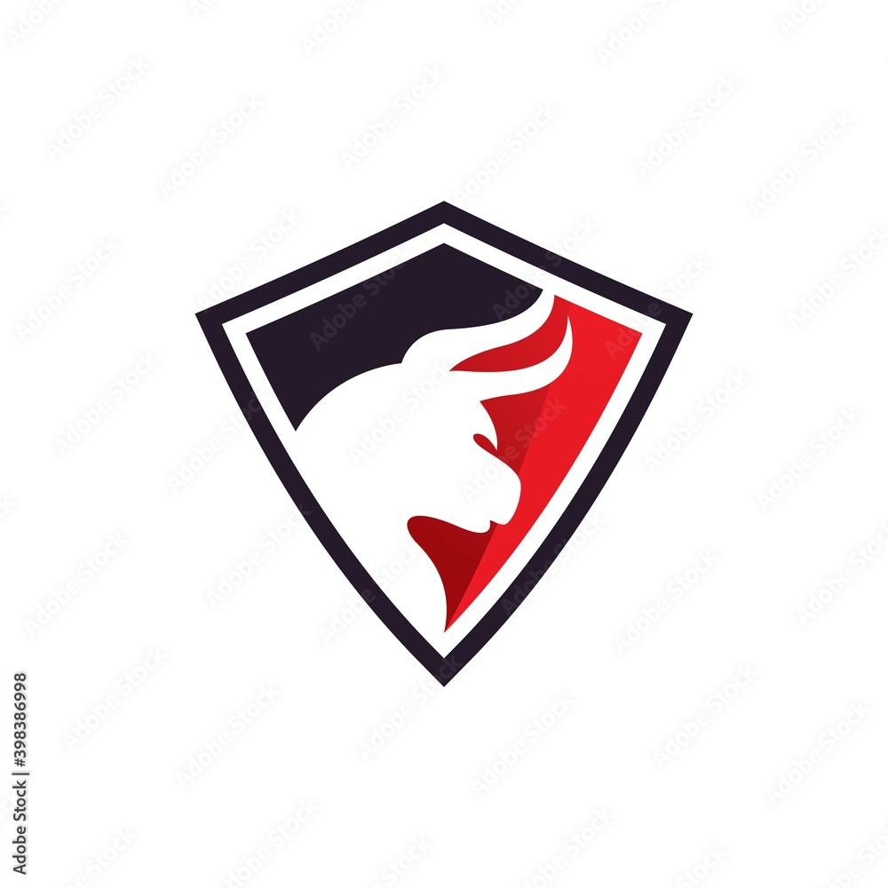 Shield gradient logo design Shield gradient logo design