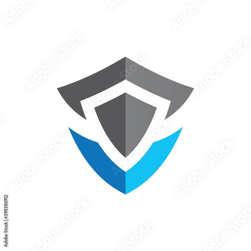 Shield gradient logo design