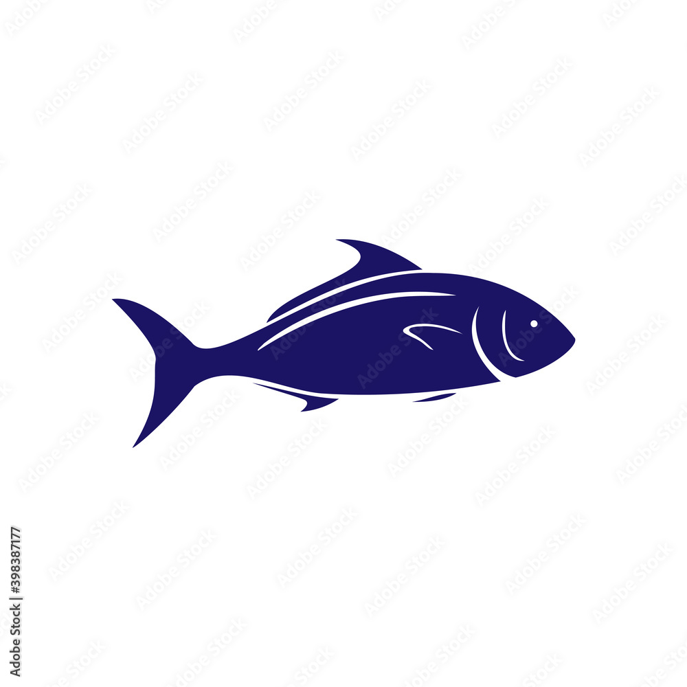 Fototapeta premium Fish icon design template vector isolated illustration