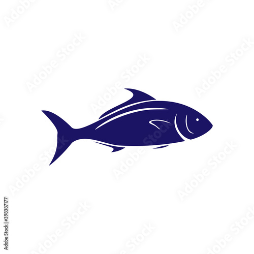 Fish icon design template vector isolated illustration