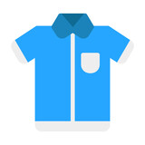 Shirt icon vector illustration in flat style for any projects