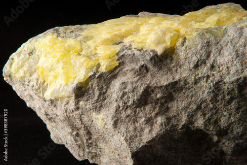 sulfur mineral sample photo