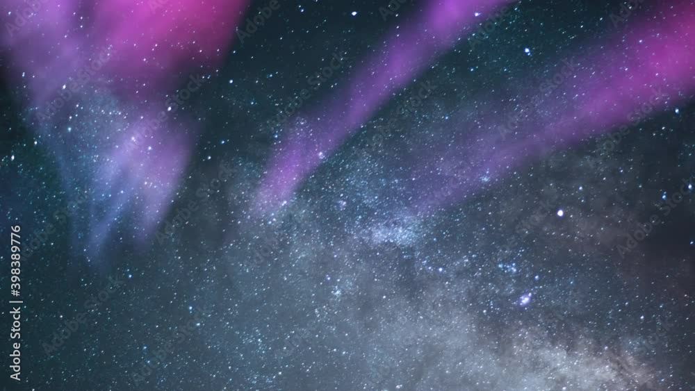 Aurora Milky Way Galaxy Time Lapse In Spring Sky 27 Aurora Milky Way Galaxy Time Lapse In Spring Sky 27
