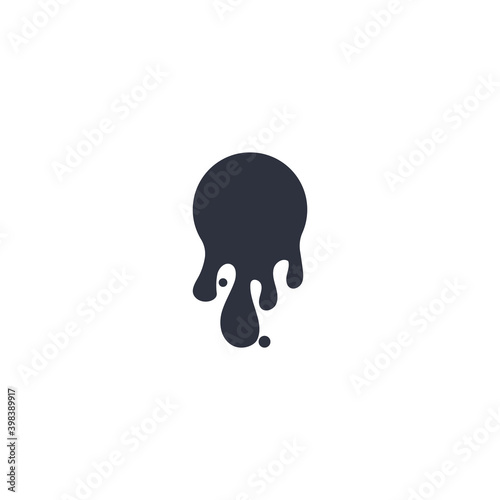 ink drop Vector icon design illustration template