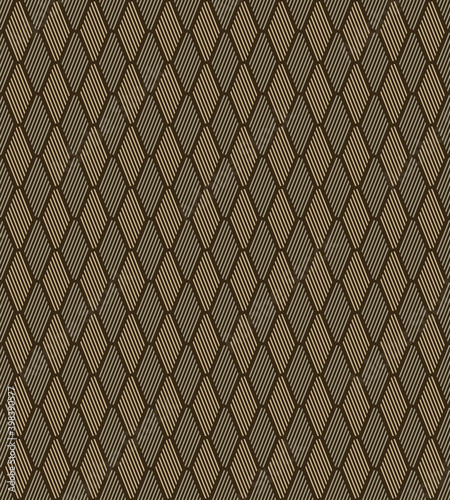 Abstract Seamless Striped Fish Scales Pattern Background