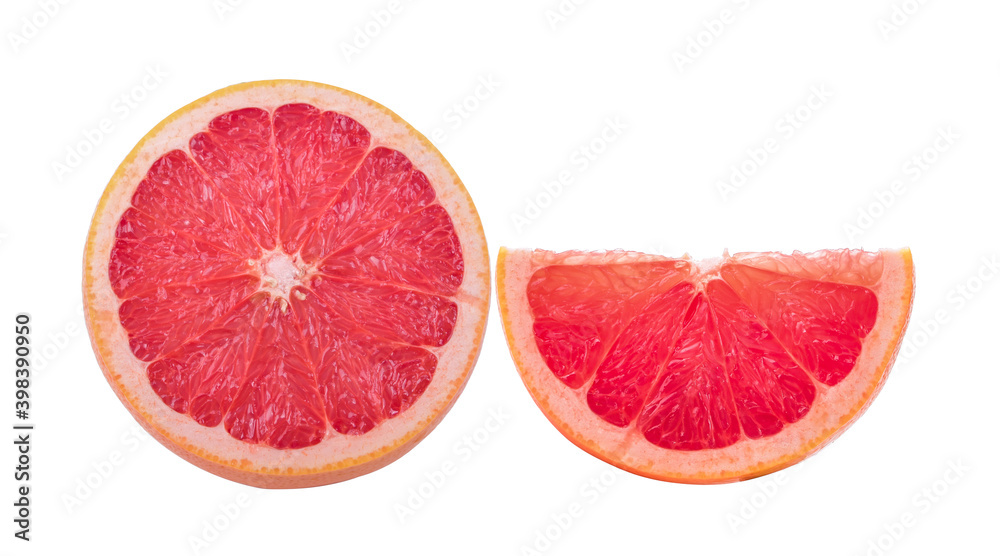 Orange slice isolated on white background