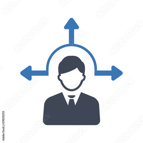 Business decision icon