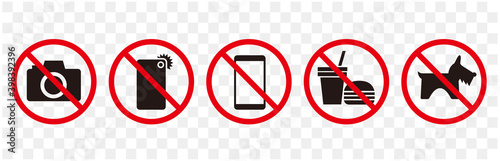 Set of Warning sigh vector
