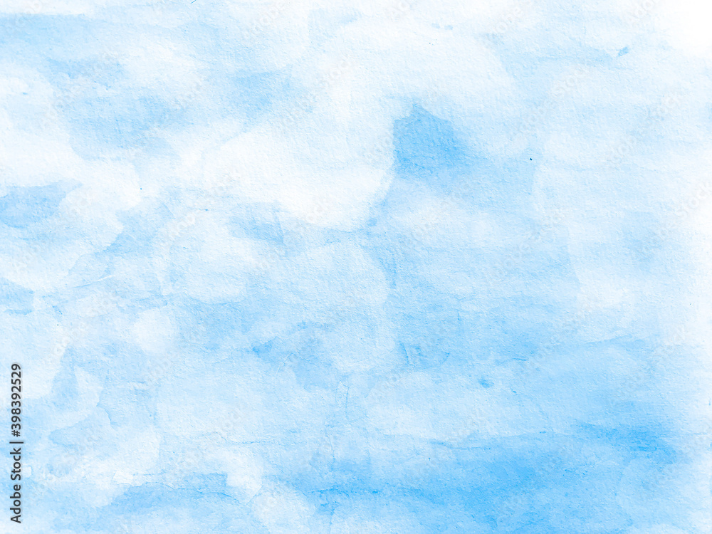 blue watercolor background with copy space for your text or images