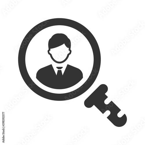 Search job icon simple vector