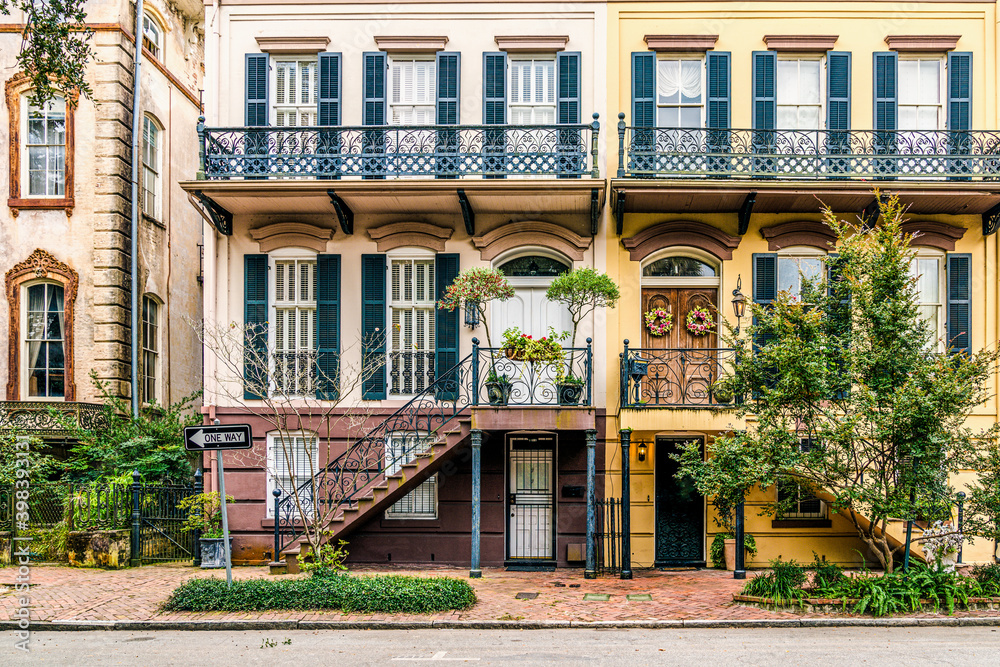 Naklejka premium Southern USA architecture